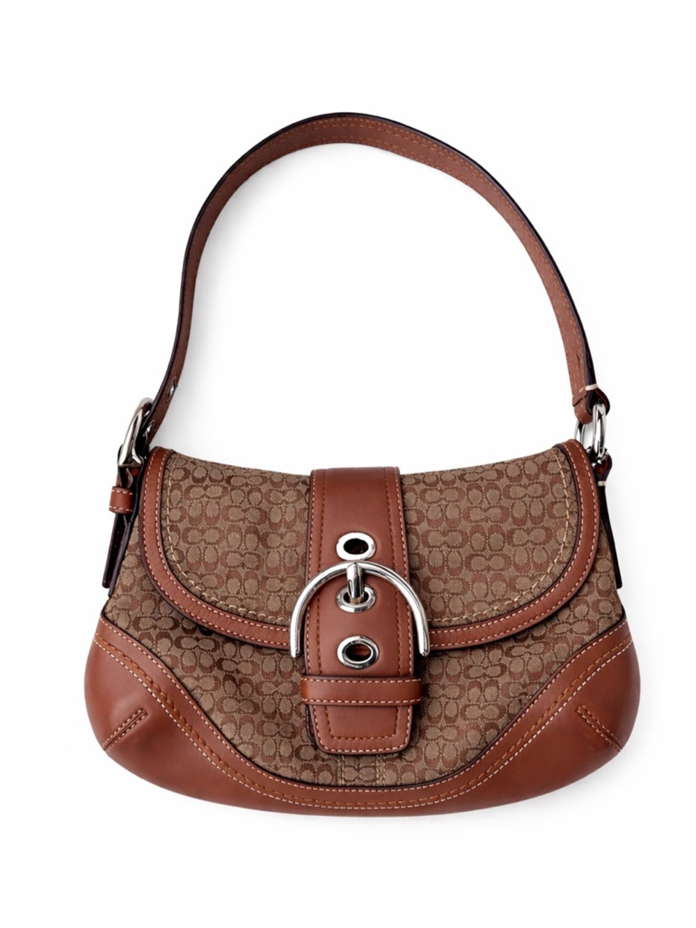 Signature C Coach Soho Demi Flap Shoulder Bag